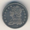 США 25 центов (1/4 доллара) 1834 год