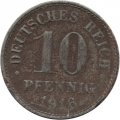 Германия 10 пфеннигов 1916 год - A