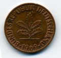 ФРГ 2 пфеннига 1969 год (D)