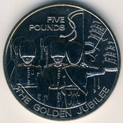 Гернси 5 фунтов 2003 год