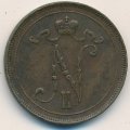 Финляндия 10 пенни 1910 год