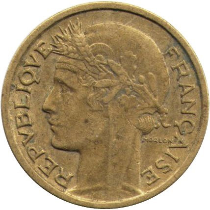 Франция 50 сантимов 1939 год (без отметки МД)