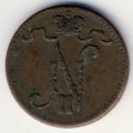 Финляндия 1 пенни 1908 год