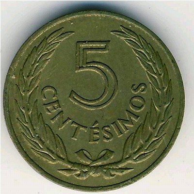 Уругвай 5 сентесимо 1960 год