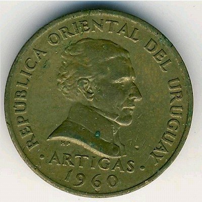 Уругвай 5 сентесимо 1960 год
