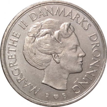 Дания 1 крона 1982 год - Королева Маргрете II