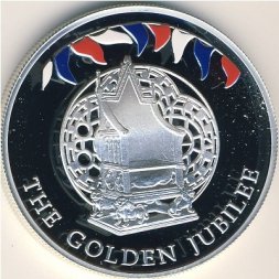 Фолклендские острова 50 пенсов 2002 год