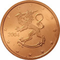 Финляндия 2 евроцента 2004 год - Герб Финляндии UNC