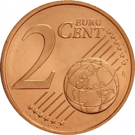 Финляндия 2 евроцента 2004 год - Герб Финляндии UNC