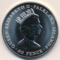 Фолклендские острова 50 пенсов 2001 год - 75 лет со дня рождения Королевы Елизаветы II