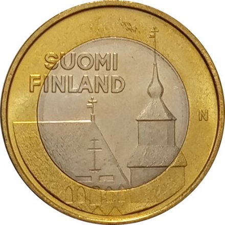 Финляндия 5 евро 2013 год - Исторические регионы Финляндии. Строения - Тавастия
