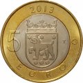 Финляндия 5 евро 2013 год - Исторические регионы Финляндии. Строения - Тавастия
