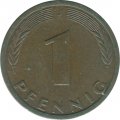 ФРГ 1 пфенниг 1990 год (J)
