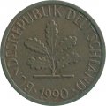 ФРГ 1 пфенниг 1990 год (J)