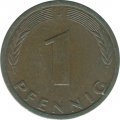 ФРГ 1 пфенниг 1990 год (J)