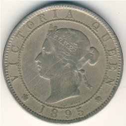 Ямайка 1 пенни 1895 год