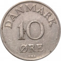 Дания 10 эре 1955 год - Король Фредерик IX