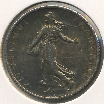 Франция 1 франк 1918 год