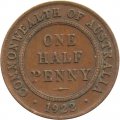 Австралия 1/2 пенни 1922 год