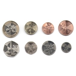 Набор из 8 монет Гибралтар 2019 год