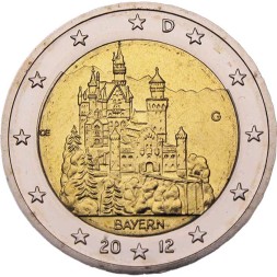 Германия 2 евро 2012 год - Федеральная земля Бавария