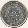 Франция 50 сантимов 1872 год