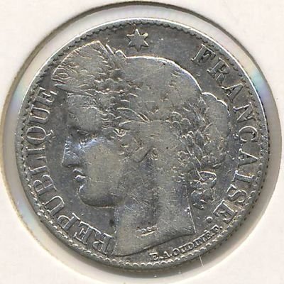 Франция 50 сантимов 1872 год