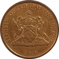 Тринидад и Тобаго 1 цент 2014 год - Колибри