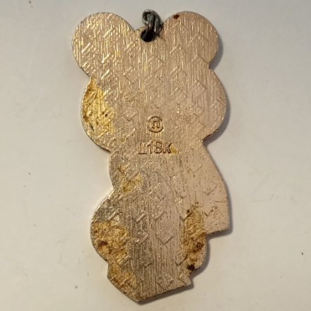 Значок Олимпийский мишка. XXll Олимпийские игры. Москва 1980 (большой, подвес)