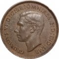 Великобритания 1 фартинг 1940 год - Крапивник