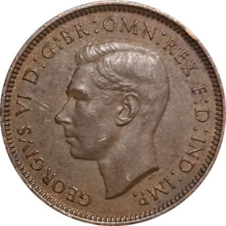 Великобритания 1 фартинг 1940 год - Крапивник