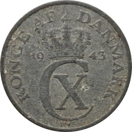 Дания 1 эре 1943 год