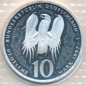 ФРГ 10 марок 1997 год - 500 лет со дня рождения Филиппа Меланхтона (J)