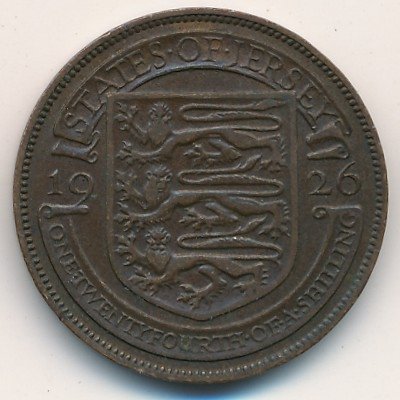 Джерси 1/24 шиллинга 1926 год