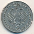 ФРГ 2 марки 1977 год - Конрад Аденауэр (G)