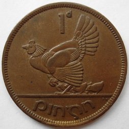 Ирландия 1 пенни 1946 год - Курица