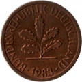 ФРГ 1 пфенниг 1983 год (J)