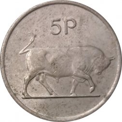 Ирландия 5 пенсов 1975 год