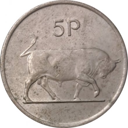 Ирландия 5 пенсов 1975 год