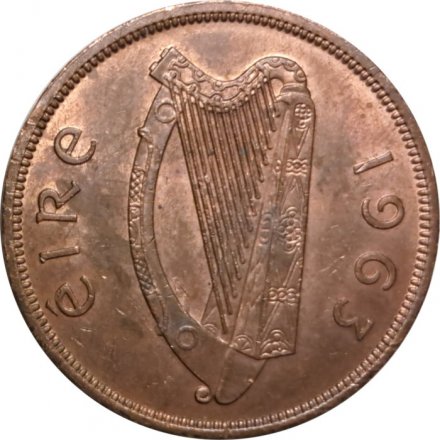 Ирландия 1 пенни 1963 год