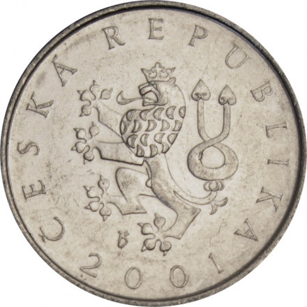 Чехия 1 крона 2001 год