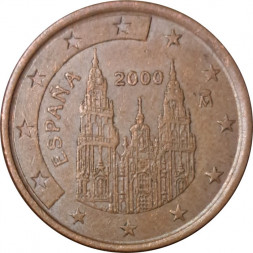 Испания 5 евроцентов 2000 год