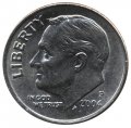 США 1 дайм (10 центов) 2004 год - Франклин Рузвельт (P)