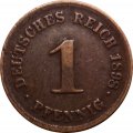 Германия 1 пфенниг 1898 год (D)