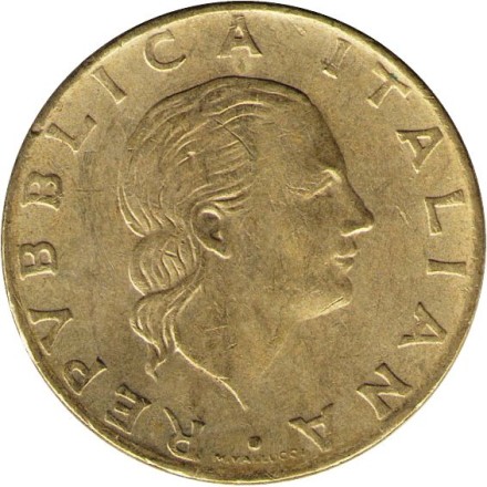 Италия 200 лир 1980 год