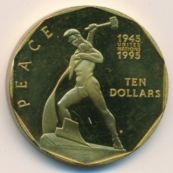 Маршалловы острова 10 долларов 1995 год - 50-летие ООН