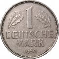 ФРГ 1 марка 1960 год (D)