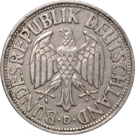 ФРГ 1 марка 1960 год (D)