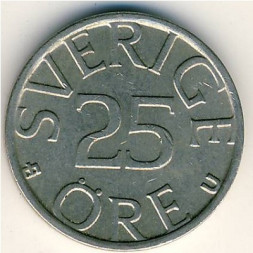 Швеция 25 эре 1981 год - Король Карл XVI Густав