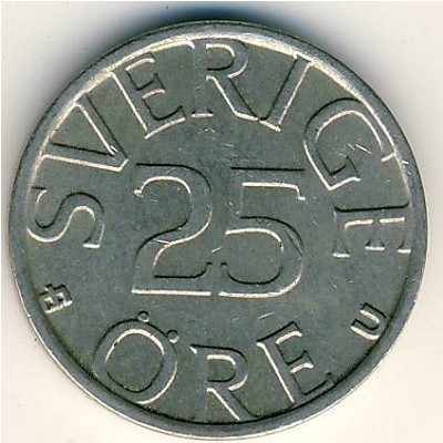 Швеция 25 эре 1981 год - Король Карл XVI Густав